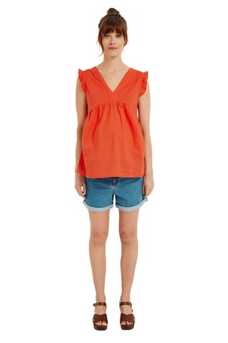 Top de grávida - Laranja