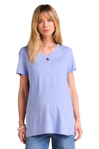 T-shirt em linho - Violeta