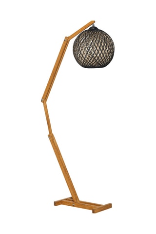 Lámpara de pie de pino Beehive JES - Natural - 15 W