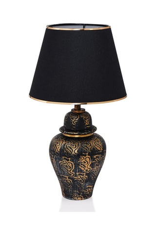 Lámpara de sobremesa TM262 - Negro y dorado - 60 W