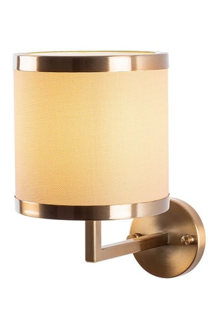 Aplique mural Way - Blanco y dorado - 40 W