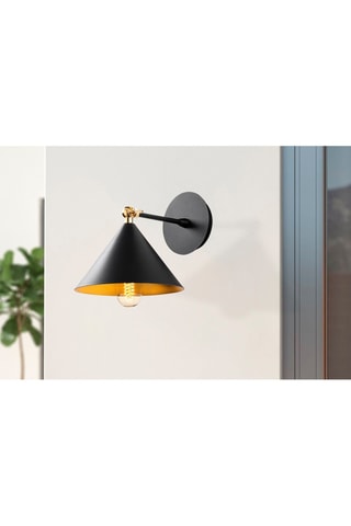 Aplique mural - Negro - 100 W