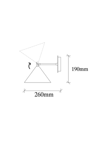 Aplique mural - Negro - 100 W