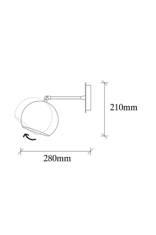 Aplique mural Sivani - Negro y dorado - 100 W