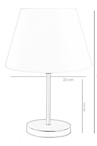Lámpara de sobremesa - Crema - 60 W