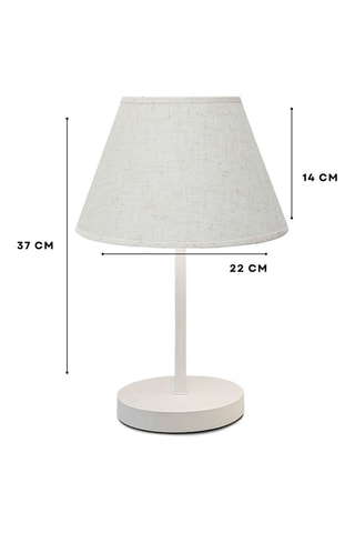 Lámpara de mesa - Crudo - 40 W