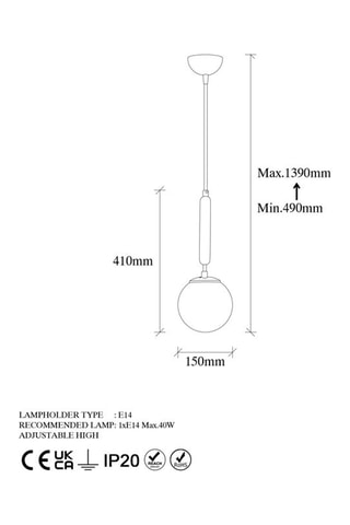 Lámpara de techo King - Negro - 40 W