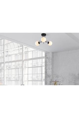 Lámpara de techo Daisy - Negro - 3 x 40 W