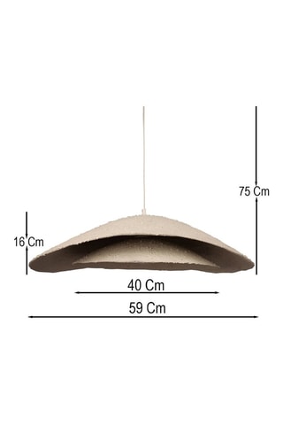 Lámpara de techo - Beige - 40 W