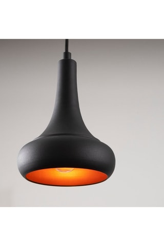 Lámpara de techo Negro y dorado