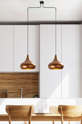 Lámpara de techo Muba -  Dorado - 2 x 40 W