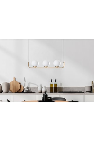 Lámpara de techo Faruk - 13716 - Dorado y blanco