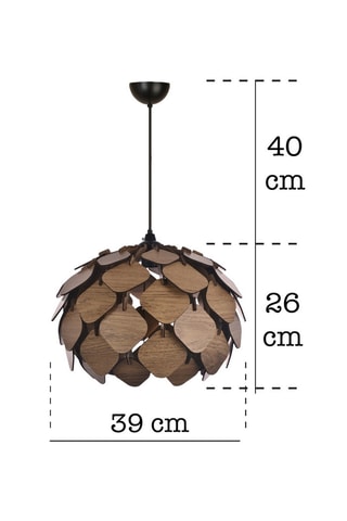 Lámpara de techo UAV011 - Marrón oscuro - 60 W