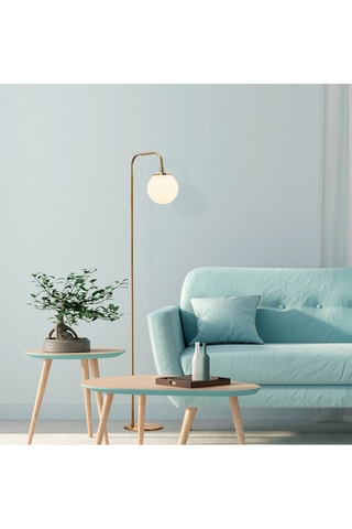 Lampadaire - Beige et noir - 60 W