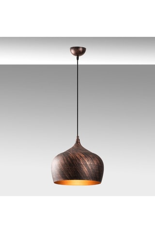 Lampadario - Ramato e dorato 