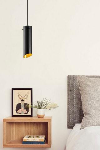 Lámpara de techo Sivani - Negro y amarillo - 100 W