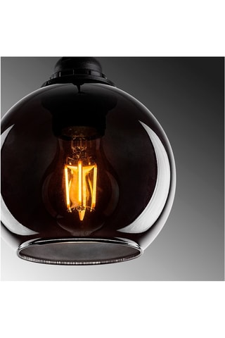 Lámpara de techo Smoked - Negro - 5 x 40 W