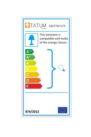 Lámpara de techo Berceste - Negro y dorado - 60 W
