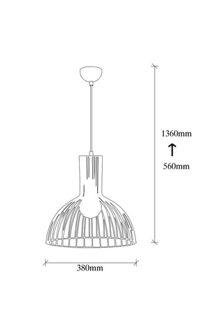 Lámpara de techo Fellini - Negro