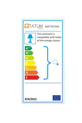 Aplique mural Cerco - Negro y dorado - 40 W
