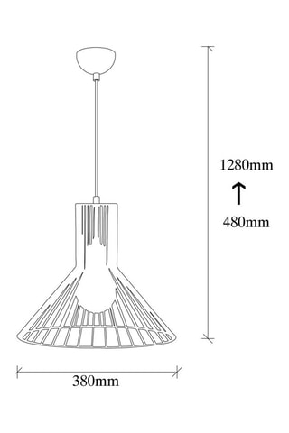Lámpara de techo Fellini Negro