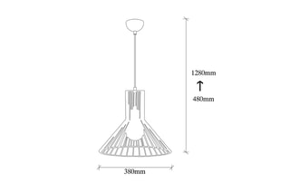 Lámpara de techo Fellini Negro