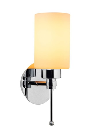 Aplique mural Balcova - Blanco y plateado - 100 W