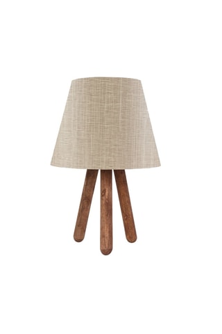 Lámpara de sobremesa - Beige y natural - 40 W