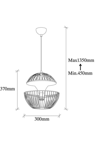Lámpara de techo Telmander - Verde - 40 W