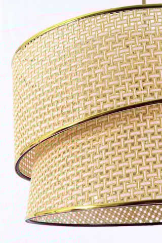 Lámpara de techo - Beige y dorado - 45 - 60 W