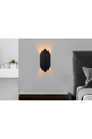 Aplique mural Kara - Negro - 40 W