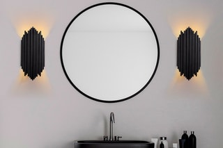 Aplique mural Kara - Negro - 40 W