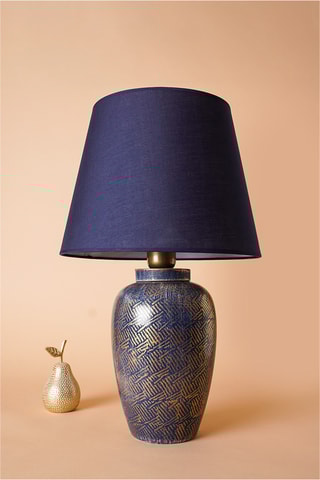 Lámpara de sobremesa de cerámica YL576 - Azul oscuro - 60 W