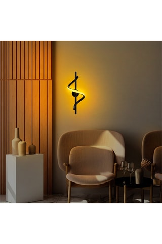 Aplique mural - Negro - 11 W