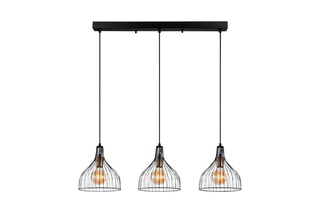 Lámpara de techo Cafu - Negro - 3 x 40 W 