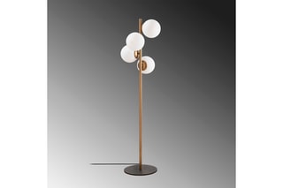 Lámpara de pie - Dorado - 4 x 100 W