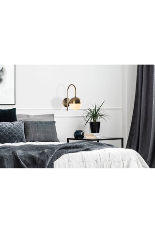 Aplique mural Karsor 3300 - Blanco y bronce - 40 W