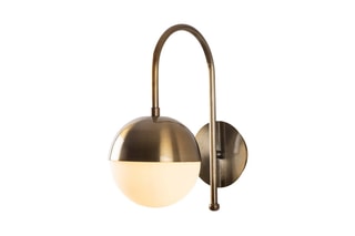 Aplique mural Karsor 3300 - Blanco y bronce - 40 W