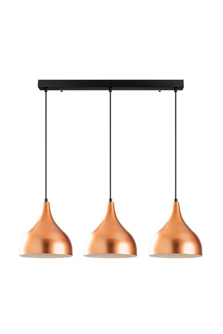 Lámpara de techo Saglam - Cobrizo - 3 x 100 W