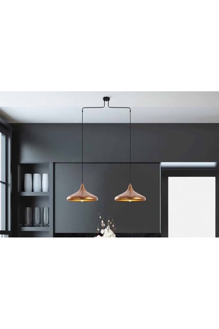 Lámpara de techo Barek - Dorado - 2 x 40 W