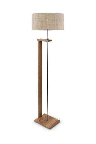 Lampadaire Rose - Doré et blanc - 60 W
