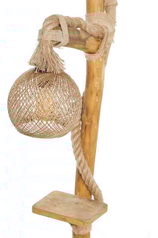 Lampadaire Yildo - Noir et doré - 2 x 60 W