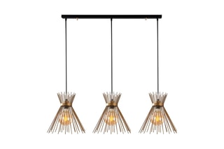 Lampadario Kirpi - Nero e dorato - 3 x 40 W HORS NORME