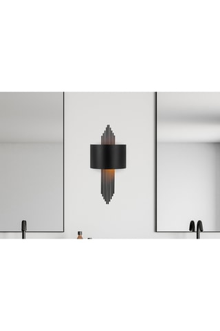 Aplique mural - Negro - 40 W
