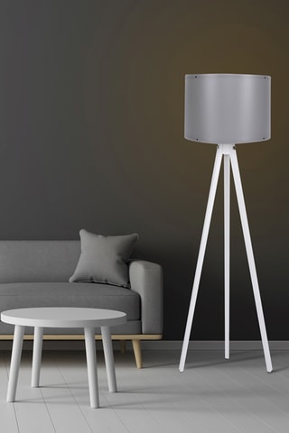 Lampada da terra treppiede 106 - Grigio e bianco - 60 W - 145 cm HORS NORME
