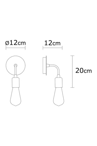 Aplique mural Harput - Dorado - 40 W