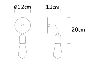 Aplique mural Harput - Dorado - 40 W