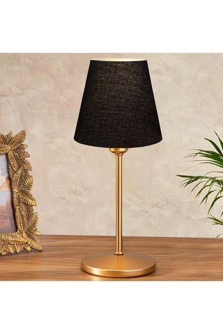 Lámpara de sobremesa Ayd - Negro y dorado - 14 W