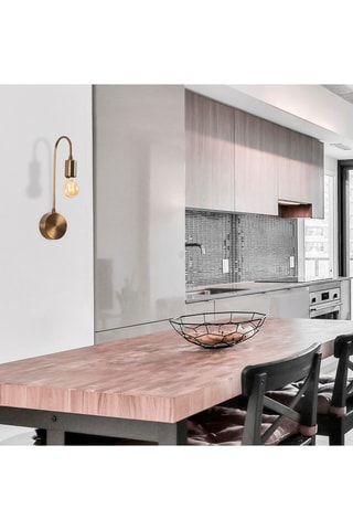 Aplique mural Baston - Dorado - 100 W