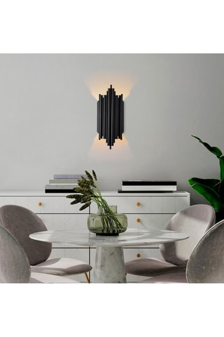 Aplique mural Reis - Negro - 40 W